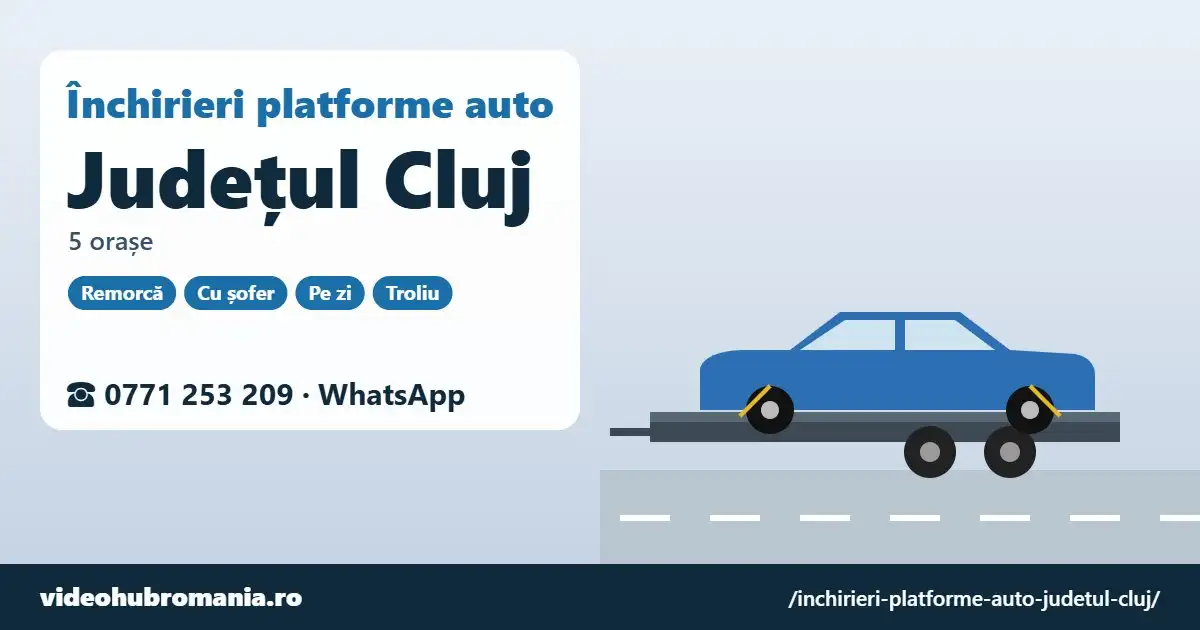 Închirieri platforme auto județul Cluj – 0771 253 209