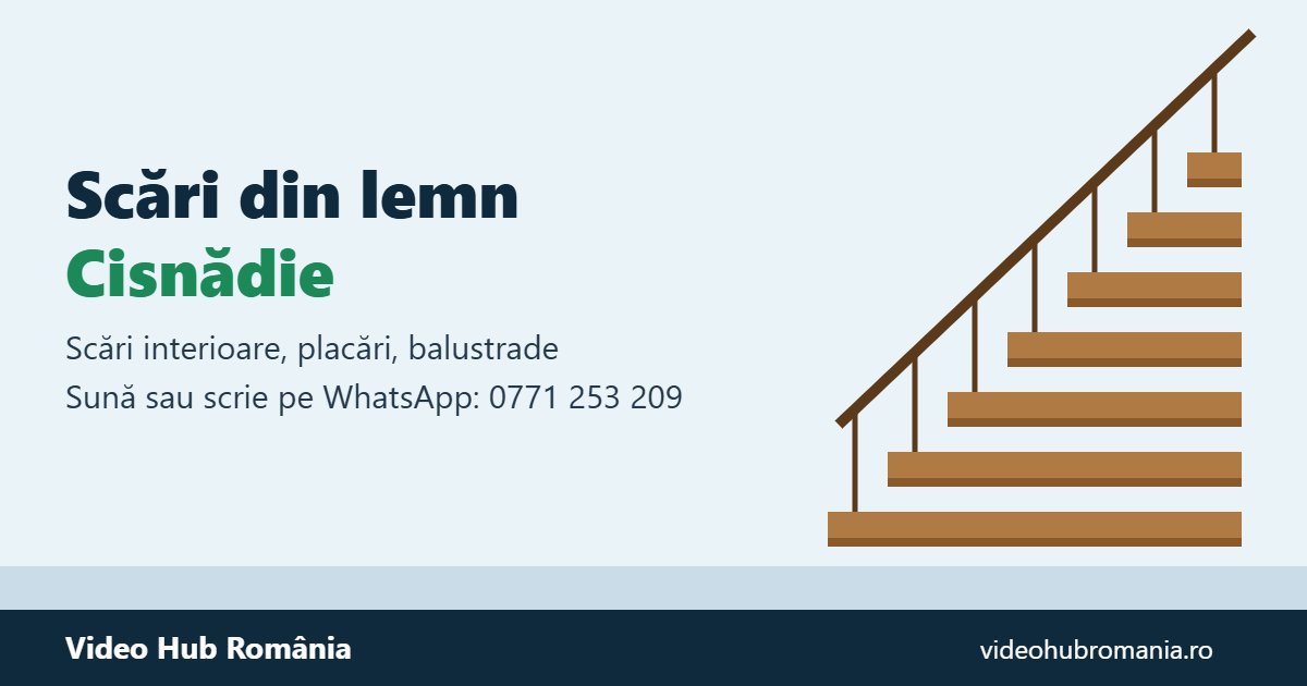 Scări din Lemn Cisnădie – sună sau scrie pe WhatsApp la 0771 253 209