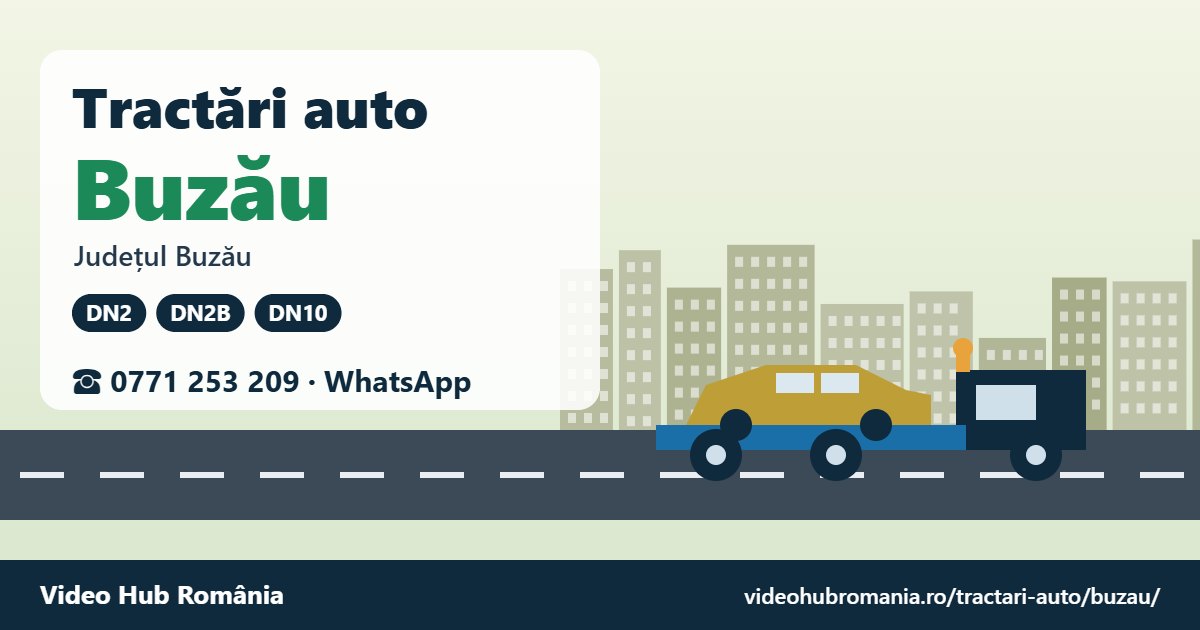 Tractări auto Buzău, județul Buzău – platformă de tractare