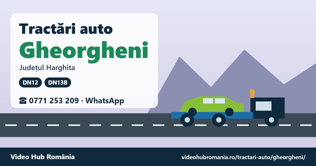 Tractări auto Gheorgheni, județul Harghita – platformă de tractare
