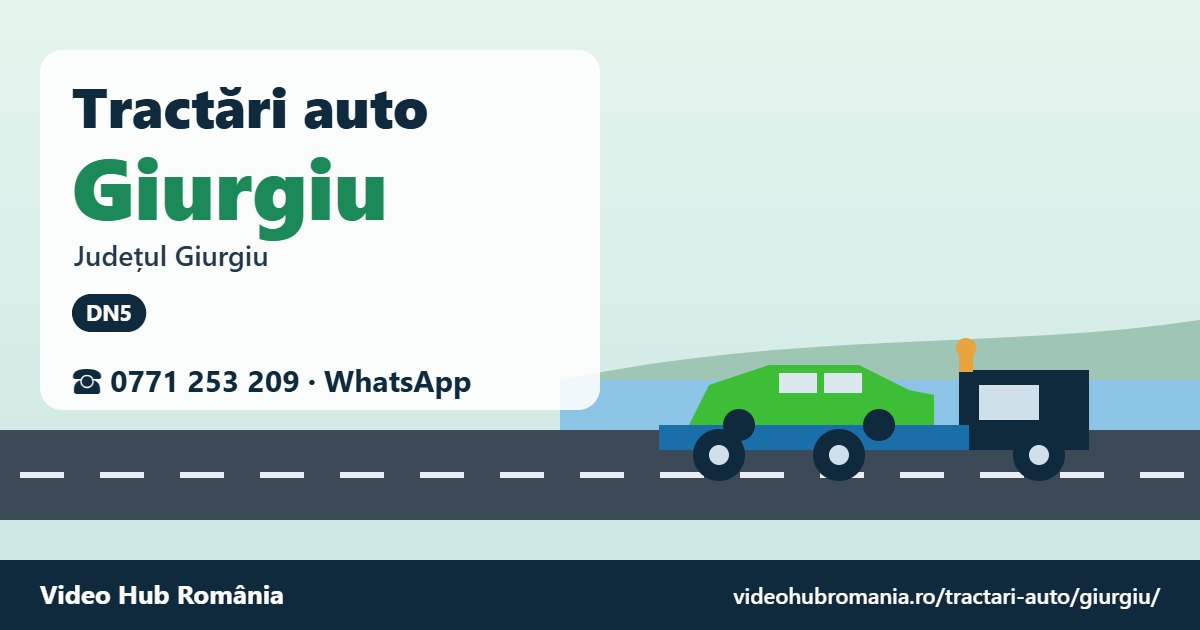 Tractări auto Giurgiu, județul Giurgiu – platformă de tractare