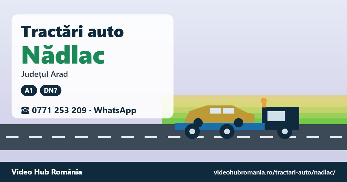 Tractări auto Nădlac, județul Arad – platformă de tractare