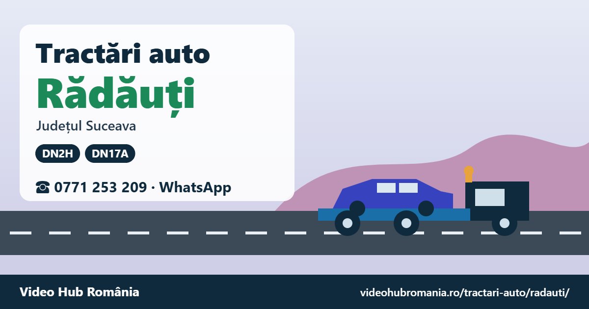 Tractări auto Rădăuți, județul Suceava – platformă de tractare