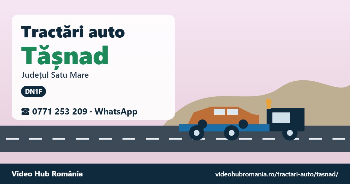 Tractări auto Tășnad, județul Satu Mare – platformă de tractare