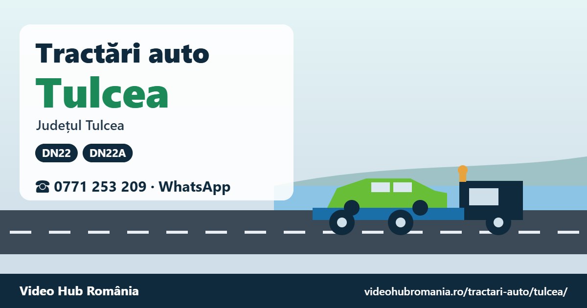 Tractări auto Tulcea, județul Tulcea – platformă de tractare