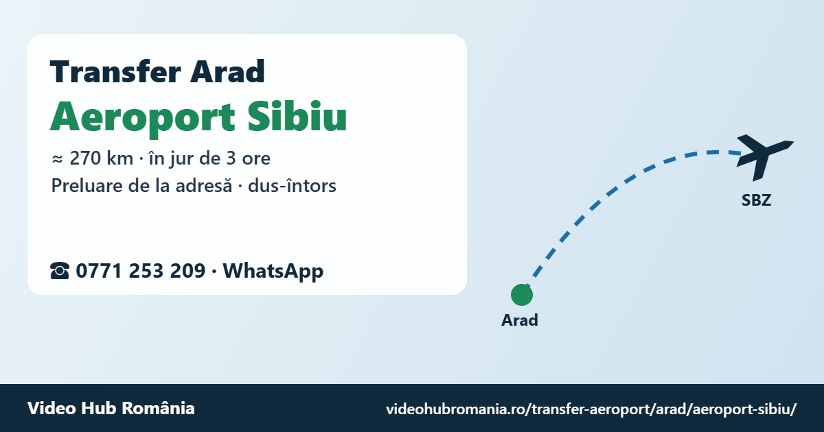 Transfer Arad Aeroport Sibiu